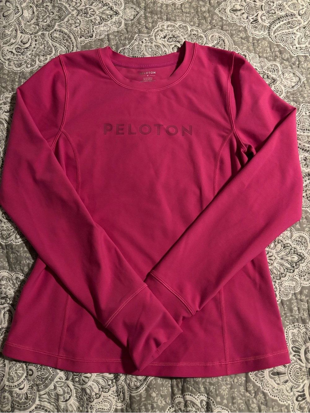 Peloton Women's Bright Fuchsia Long-Sleeve Performance Tee